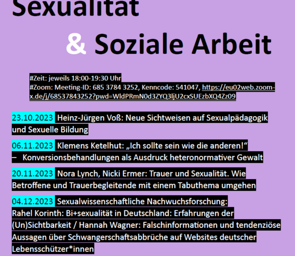 Ringvorlesung 23/24 Sexualit?t &amp; Soziale Arbeit